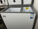 Midea美的冰柜210升家商兩用 冷藏冷凍雙溫雙箱冷柜 一級能效電子溫控 白色 210L BCD-210DKEM(E) 曬單實拍圖