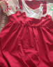優(yōu)奇嬰兒衣服女寶寶夏季薄款連體衣滿月服百天喜慶周歲禮服女童夏款 曬單實(shí)拍圖