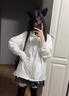 鉑吶苓防曬服女2025夏季新款寬松時(shí)尚小個(gè)子洋氣戶外防曬連帽外套開衫 女士防曬服【白色】 M 90-100斤 曬單實(shí)拍圖
