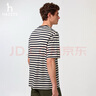 哈吉斯（HAZZYS）男裝 25夏PHIZ純棉短袖T恤ASTZE0CBI36 藏青色NV L（175/96A48） 曬單實(shí)拍圖