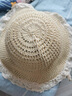森上優(yōu)集法式大檐蕾絲花邊草帽女夏季2025新款海邊洋氣沙灘透氣遮陽(yáng)防曬帽 蕾絲草帽【米黃色】 曬單實(shí)拍圖