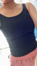 莫代爾帶胸墊性感修身顯瘦內(nèi)搭小吊帶背心女夏配防曬衣大U露背上衣美背 曬單實(shí)拍圖