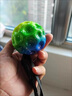 JCZS手腕彈力球兒童帶繩腕帶月球石彈彈升級手拋球回彈球解悶神器玩具 藍色【基礎款 曬單實拍圖