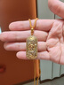 六桂福珠寶 LIU GUI FU JEWELRY吉言黃金項鏈足金2025年新款輕奢小眾純金吊墜生日禮物送女友媽媽 多退少補（克重補差請聯(lián)系客服） 曬單實(shí)拍圖