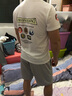依心男2025夏季男士棉質(zhì)短袖精神小伙個性帥氣T恤潮牌修身印花半袖 白色 白色 M 曬單實拍圖