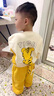 G.DUCKKIDS小黃鴨男女童套裝春秋中小童寶寶衣服兒童衛(wèi)衣套裝卡通休閑兩件套 黃色 90 cm 曬單實拍圖