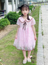 G.DUCKKIDS女童夏季2025新款蓬蓬公主裙兒童小女孩洋氣連衣裙演出服裙子寶寶 粉紅色 130 曬單實拍圖