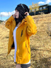 DIMWE沖鋒衣三合一外套男士夾克沖鋒衣女抓絨羽絨內膽衣服男裝春秋季 向日葵【男女同款】三合一 可拆卸 XL （建議120-135斤） 曬單實拍圖