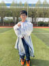 韞舜漢服男童國學(xué)服兒童中國風(fēng)古裝書童服裝幼兒園小學(xué)生演出服 文竹里衣+大袖衫 （男女同款） 150 碼丨適合145-155cm 曬單實拍圖