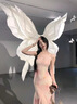 桂岐 碎花修身吊帶連衣裙網(wǎng)紗長(zhǎng)裙新款夏季小眾氣質(zhì)絕美假日魚(yú)尾裙 粉紅色 M 曬單實(shí)拍圖