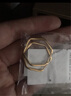周六福（ZLF）  黃金耳飾女款5G金亮面足金多邊形簡(jiǎn)約耳環(huán) 計(jì)價(jià) 2.95g 曬單實(shí)拍圖