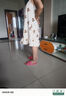 浪莎吊帶睡裙女夏款背心裙性感中長(cháng)裙加肥大碼無(wú)袖新純棉睡衣裙子夏季 315米白 XL 105-130斤 曬單實(shí)拍圖