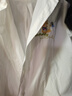 暖喬全棉白襯衫女長(cháng)袖寬松小清新文藝刺繡春秋學(xué)生可愛(ài)全棉休閑襯衣 白色 L（115-125斤） 曬單實(shí)拍圖