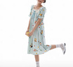 親嘴貓【蠟筆小新】短袖睡裙女春夏季可愛(ài)莫代爾棉家居服方領(lǐng)外穿 2791幻藍色女 方領(lǐng)睡裙 L 曬單實(shí)拍圖