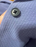 無印良品（MUJI）女式 易干彈力泡泡紗開領(lǐng)短袖衫女士襯衫襯衣女款女裝夏季上衣 煙熏藍(lán)色 L (165/88A) 曬單實(shí)拍圖
