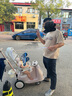 bebehaha搖搖樂嬰兒搖搖車推車二合一兒童手推車遛娃神器搖依搖車 旗艦款-英倫粉【坐墊+四季頭枕】 曬單實拍圖