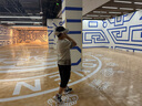 Skechers斯凱奇商場同款閃燈鞋男童魔術(shù)貼休閑中大童輕便運動鞋400151L 黑色/藍色/檸檬色/BBLM 37 曬單實拍圖