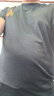 FALAMONE阿瑪尼短袖t恤男夏季新款圓領(lǐng)桑蠶絲半袖T潮流體恤 782368黑色 桑蠶絲冰感透氣刺繡 XL 【建議135-150斤】 曬單實拍圖