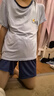 浪莎兒童睡衣男童夏季薄款寶寶短袖短褲空調服中大童家居服套裝130 曬單實(shí)拍圖