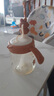 Bellesion兒童牛奶杯1-3-6歲寶寶ppsu吸管杯直飲杯帶刻度喝水喝奶瓶學(xué)飲杯 咖啡色 300ml 曬單實(shí)拍圖