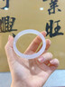 周大生玉髓手鐲冰種白月光透亮玉鐲子送女友老婆媽媽生日禮物節(jié)日禮物 白月光玉髓手鐲 圈口60 曬單實(shí)拍圖