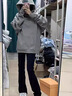 柳葉彎刀褲ro飄帶微喇牛仔褲男美式vibe高街痞帥炸街褲子修身窄版 黑色 L 建議：120-135斤 曬單實(shí)拍圖