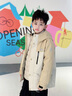 波司登（BOSIDENG）2025新款三合一羽絨服男女兒童一手長(zhǎng)5A抗菌絨保暖外套T250131340 榛果色7C43 150 /72 約 140-150cm 36kg 曬單實(shí)拍圖