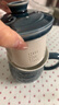 乾唐軒【中秋禮品】活瓷祥龍獻瑞水杯陶瓷馬克杯帶蓋茶水分離杯男士禮物 薄荷綠+碧璽釉420ml 曬單實(shí)拍圖