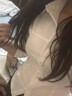 西兒jk制服辣妹收腰短袖白襯衫女彈力修身顯瘦上衣學(xué)院風(fēng)職業(yè)工作服 白色 M 85-95斤左右 曬單實拍圖