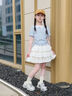 哈羅小黃鴨HAL.DUCK女童連衣裙套裝夏季2025新款女孩大童夏裝休閑裙子女孩夏天公主裙 短袖 120 cm 曬單實(shí)拍圖