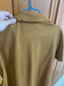 羅蒙（ROMON）糖果色男士短袖t恤夏季新款休閑純色翻領(lǐng)冰絲透氣半袖Polo衫上衣 焦糖色 2XL 曬單實(shí)拍圖