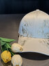吳蠶里帽子女款新款遮陽(yáng)帽防曬刺繡花卉長(cháng)帽檐棒球帽 珍珠米 可調節(57-59cm) 曬單實(shí)拍圖