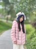 巴拉巴拉童裝兒童羽絨服秋冬裝男女童寶寶短款輕薄外套上衣親子裝純色衣服 糯米粉-連帽-白鴨絨 清潔度1000+ 140 （充絨量54g） 曬單實(shí)拍圖