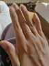 中國黃金（CHINA GOLD）黃金戒指女男款情侶對戒足金冰川指環(huán)情人節生日禮物送女友老婆 【女戒】冰山戒指 約1.4g+摯愛(ài)禮盒 曬單實(shí)拍圖