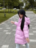巴拉巴拉童裝兒童羽絨服男女童外套秋冬裝寶寶衣服中長(cháng)款保暖時(shí)尚上衣 紫紅-番鴨絨-85%絨子【加厚保暖舒適】 140 （充絨量145g） 曬單實(shí)拍圖