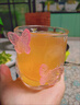 暢印粉色蝴蝶玻璃杯ins高級感喝水杯子啤酒杯家用果汁杯冷飲杯扭扭杯 粉色蝴蝶透明褶皺杯-2個裝 【200ML】 曬單實拍圖