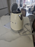 SMEG/斯麥格KLF04電熱水壺燒水壺1.7L大容量復古家用自動斷電保溫一體不銹鋼開水泡茶煮茶恒溫過濾水垢 1.7L 奶白色 曬單實拍圖