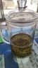 唯銘諾耐熱玻璃杯大號帶蓋辦公室綠茶杯加厚帶把水杯子花茶杯 茗雅400ML 曬單實(shí)拍圖