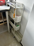 廚事優(yōu)（CHUSHIYOU）廚房夾縫置物架落地貨架冰箱衛生間浴室多層小推車(chē)抽拉收納儲物柜 曬單實(shí)拍圖