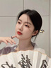 卡瑪倫（KAMALUN）檀木發(fā)簪古風(fēng)玉兔簪子中式流蘇步搖和田玉發(fā)釵頭飾送女友生日禮物 云兔發(fā)簪+品牌禮盒【不刻字】 曬單實(shí)拍圖
