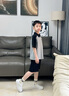 諾佳微淇男童夏裝套裝2025新款男孩中大兒童夏季短袖POLO衫運(yùn)動(dòng)帥氣時(shí)髦潮 灰色 160 碼 曬單實(shí)拍圖