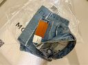 moussy【熱銷爆款】褲王新款直筒水洗毛邊牛仔褲010GAS11-5440 藍色 L 曬單實拍圖