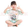 汪汪隊立大功兒童睡衣女孩女童家居服套裝棉質(zhì)圓領(lǐng)卡通春夏A類棉寶寶短袖褲子PA1386套裝淺綠珠珠110 (適合身高100-110cm) 曬單實拍圖