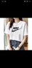 耐克（NIKE）女裝運動套裝25夏新款運動服透氣寬松短袖T恤休閑梭織長褲兩件套 DX7907-100+FV7661 褲子寬松 L 曬單實拍圖