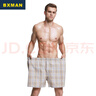 BXMAN超大碼男士?jī)?nèi)褲寬松阿羅褲男平角褲純棉梭織短褲加大 CH16 XXXXL 曬單實(shí)拍圖