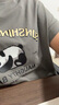 范思藍恩23FS12696美式復古短袖t恤女夏季新款索羅娜涼感上衣 灰色熊貓 S 曬單實(shí)拍圖