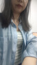 尚都比拉萊賽爾襯衫女小個子夏季薄款外穿綁帶設(shè)計感上衣 冰川藍 S 曬單實拍圖