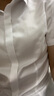 羅蒙（ROMON）DP免燙襯衫女2025新款商務(wù)正裝純棉易打理百搭職業(yè)工裝襯衣 2C360DZ21白色【短袖款】 35 曬單實(shí)拍圖