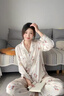 真絲睡衣女春夏季新款禮盒套裝甜美可愛小熊卡通休閑高級感家居服 晚安小熊【長袖長褲】 M 【推薦80-100斤】 曬單實拍圖