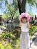 LUSON小O寶童裝寶寶格子褲女夏季2025新款寬松兒童燈籠女童防蚊褲 曬單實(shí)拍圖